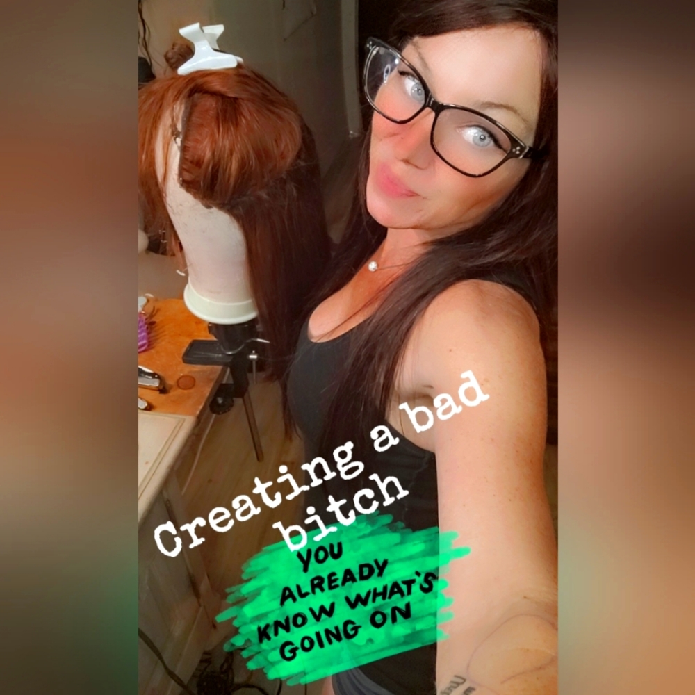 Making some new wigs coming soon stay tuned human hair